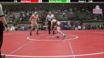 170 lbs finals Zach Beard vs. Nathan Marek