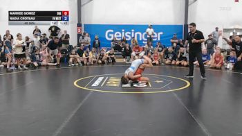 40 lbs Quarterfinal - Markee Gomez, Badger Girls Elite - W vs Nadia Croteau, PA West Yellow - W