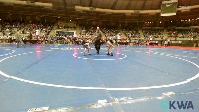 52 lbs Round Of 32 - Remington Moore, Warner Eagles Youth Wrestling vs Jonathan Roach, Newcastle Youth Wrestling