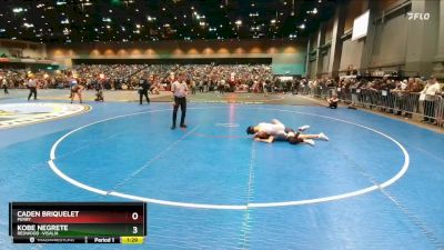 120 lbs Quarterfinal - Kobe Negrete, Redwood -Visalia vs Caden Briquelet, Perry