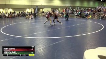 120 lbs Round 4 (6 Team) - Toby Goertz, STL Green vs Arianna Ruiz, Charlie`s Angels-FL Pnk