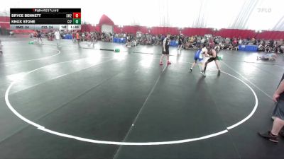 165 lbs Quarters & Wb (16 Team) - Knox Stone, Cambridge-Isanti White vs Bryce BENNETT, Savannah-Maysville B