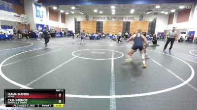 144 lbs Cons. Round 2 - Cash Munoz, Sonora (La Habra) vs Izaiah Ramos, Selma