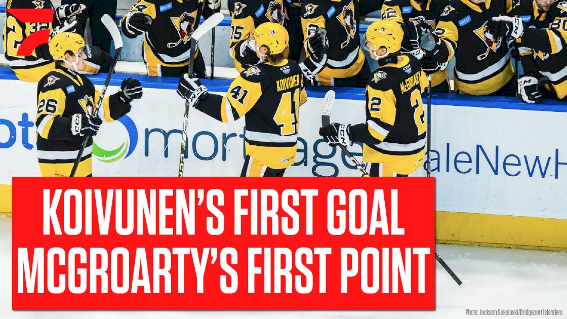 Penguins Prospect Rutger McGroarty Collects First Pro Point