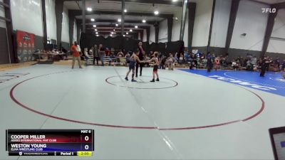 77 lbs Round 3 - Cooper Miller, Askeo International Mat Club vs Weston Young, Elma Wrestling Club