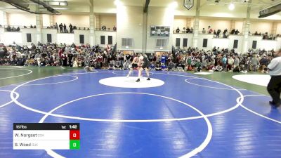 157 lbs Round Of 32 - Will Norgeot, Cohasset vs Ben Wood, Duxbury