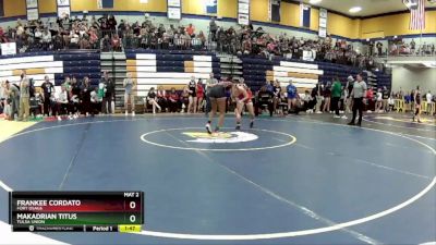 115 lbs. Champ. Round 2 - Makadrian Titus, Tulsa Union vs Frankee Cordato, Fort Osage