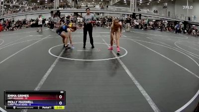 114 lbs Round 1 (8 Team) - Emma Grimes, Lady Assassins vs Molly Maxwell, Curby Polar Bears