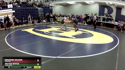 140 lbs. Cons. Round 5 - Payton Boyce, Marshfield vs Kimarhri Wilkins, Sikeston