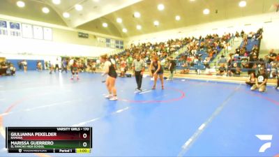 170 lbs Cons. Round 2 - Giulianna Pekelder, Ramona vs Marissa Guerrero, El Rancho High School