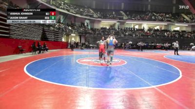 138-3A Cons. Round 2 - Joshua Johnson, Mt Zion, Jonesboro vs Jaxon Grant, Heritage-Catoosa
