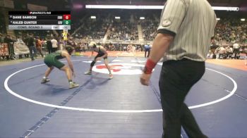4A-120 lbs Cons. Round 3 - Dane Samson, Kelly Walsh vs Kaleb Gunter, Green River