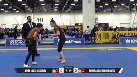 AYRAM ALEGRE BONHENXULTES vs AGNES LOUISE MCKERVEY 2025 World IBJJF Jiu-Jitsu No-Gi Championship