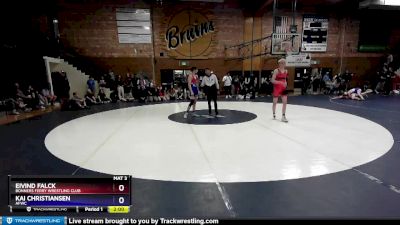 120 lbs Cons. Round 2 - Kai Christiansen, AFWC vs Eivind Falck, Bonners Ferry Wrestling Club