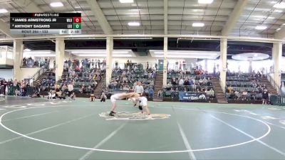 133 lbs 1st Place Match - James Armstrong Jr, West Liberty vs Anthony Sagaris, Lake Erie