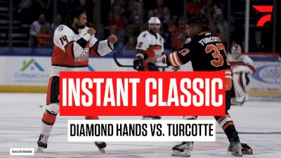 Diamond Hands Daniel Amesbury Fights ECHL Heavyweight Yanick Turcotte In Instant Classic