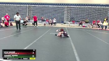 52 lbs Round 3 (6 Team) - Kyle Savage, Terps East Coast Elite vs Dominic Wavra, Wolfpack WC