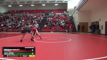 165 lbs Quarterfinal - Brendan Barlett, Wadsworth vs Nick Manzi, Willoughby South