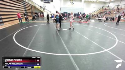 165 lbs Quarterfinal - Spencer Madsen, WI vs Nolan Kielcheski, WI