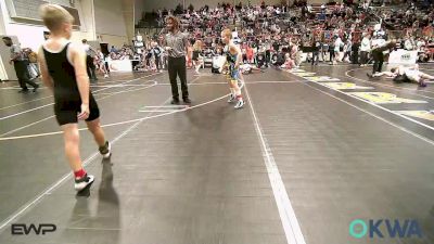 76 lbs Round Of 16 - Boston Bollinger, Tulsa Blue T Panthers vs Bentley Skinner, Eufaula Ironheads Wrestling Club