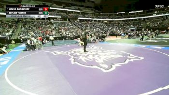 132-2A 5th Place Match - Jadiss Rodriguez, Rocky Ford vs Taylor Torres, Walsenburg Jr/Sr High School