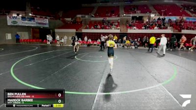 106 lbs Semis (4 Team) - Maddox Barbee, Katy Jordan vs Ben Pullen, Dallas Highland Park