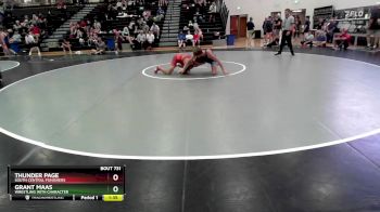 150 lbs Semifinal - Thunder Page, South Central Punishers vs Grant Maas, Wrestling With Character