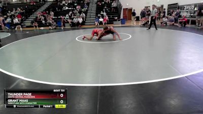 150 lbs Semifinal - Thunder Page, South Central Punishers vs Grant Maas, Wrestling With Character