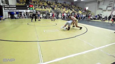 140 lbs Round Of 16 - David Cooper, Jay Junior High vs Will Rutledge, Har-Ber High School