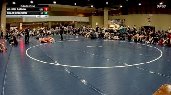 157 lbs Finals (2 Team) - Chase Kelligren, Alabama Elite Gold vs William Barlow, Ground Zero WC