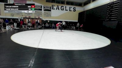 165 lbs Quarterfinal - Dylan O'Brian, Fairfield Warde vs Naim Wallace, Norwich Free Academy
