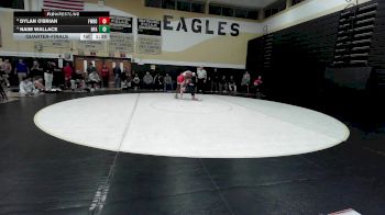 165 lbs Quarterfinal - Dylan O'Brian, Fairfield Warde vs Naim Wallace, Norwich Free Academy