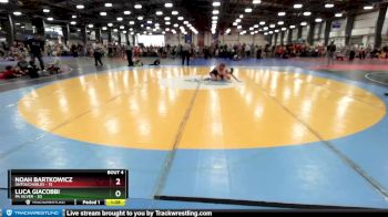 96 lbs Rd# 2 10:30am Friday - Luca Giacobbi, PA Silver vs Noah Bartkowicz, Untouchables