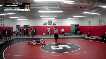 133 lbs Cons. Round 3 - Zackery Shiring, Freedom Area Hs vs Brennan Overcash, Plum Hs