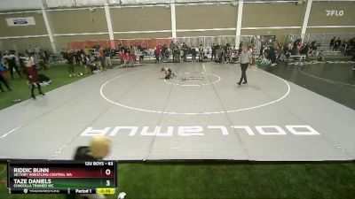 63 lbs Quarterfinal - Riddic Bunn, Victory Wrestling-Central WA vs Taze Daniels, Chagolla Trained WC