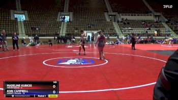 145 lbs Finals (2 Team) - Madeline Kubicki, Presbyterian vs Ta`Jai Broadnex, Lindsey Wilson