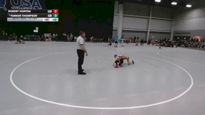 53 lbs Quarters - Robert Horton, Cory Clark Wrestling vs Parker Thompson, King Select Wrestling