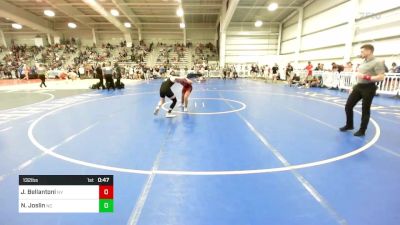 132 lbs Consi Of 64 #1 - Jude Bellantoni, NY vs Nik Joslin, NC