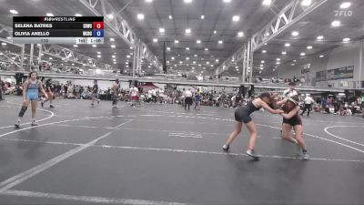 110 lbs Round 1 (6 Team) - Selena Batres, South Side WC vs Olivia Anello, Wrecking Crew Dream Crushers