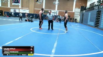 285 lbs Cons. Round 3 - Caleb Cefalo, Box Elder vs Jonah Mandleco, Clearfield