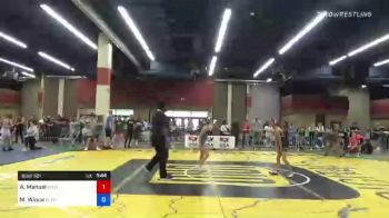 75 lbs Quarterfinal - Arianna Manuel, Michigan Revolution Wrestling Club vs Marina Wince, Black Fox Wrestling Academy