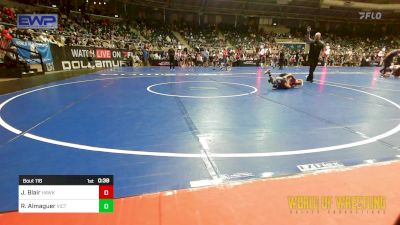 80 lbs Consi Of 8 #1 - Jack Blair, Hawks WC Lincoln, Ne vs Ricky Almaguer, Victory Wrestling - Central WA