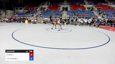 120 lbs Cons 64 #2 - Haydn Nutt, MI vs Anthony Zuranski, IN