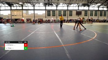 143-156 lbs Quarterfinal - Lyndon Thies, PSF Wrestling Academy vs Josiah Williams, Danville