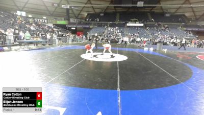 100 lbs 3rd Place Match - Ryan Cotton, Outlaw Wrestling Club vs Elijah Jensen, Mat Demon Wrestling Club