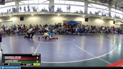 67 lbs Cons. Round 5 - Maverick Meyer, Dragon Wrestling Club vs Camden Bray, Corydon Wrestling Club