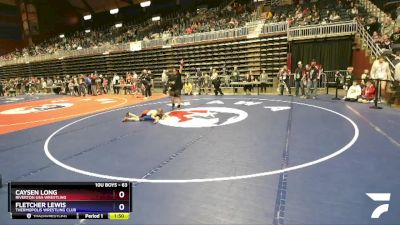 63 lbs Quarterfinal - Caysen Long, Riverton USA Wrestling vs Fletcher Lewis, Thermopolis Wrestling Club