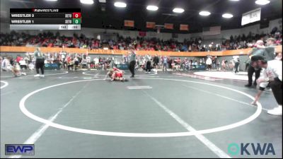 61 lbs Quarterfinal - Canyon Jones, Tecumseh Youth Wrestling vs Emersyn Carlton, Duncan Demon Wrestling