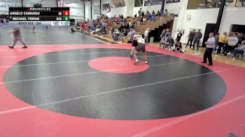 285 lbs Cons. Round 4 - Michael Yerian, Marian University (IN) vs Angelo Camargo, Baldwin Wallace