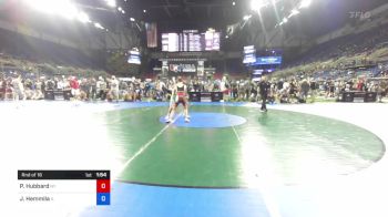 100 lbs Rnd Of 16 - Peyton Hubbard, New York vs James Hemmila, Illinois